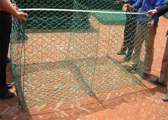Dauerhafte sechsseckige Draht-Stein-Gabion-Korbinen Gewebte Draht-Steinkäfige