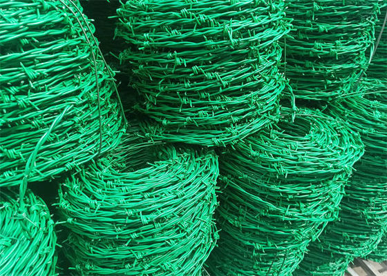 Einseitige Stacheldraht PVC beschichtet galvanisiertes Stahlmaterial