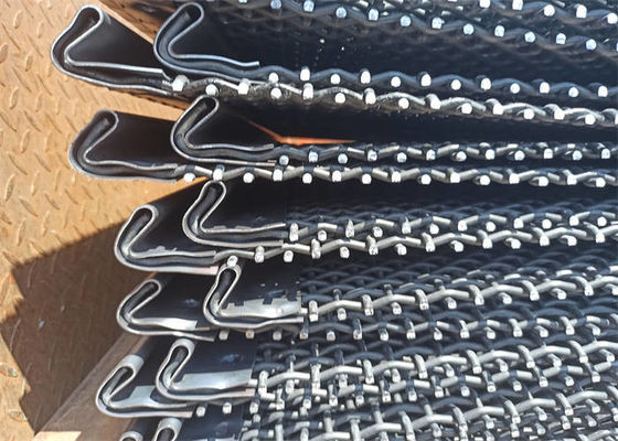 Selvedge Krümmdrahtnetz Rostbeständig Steinbruch Schirm Drahtnetz